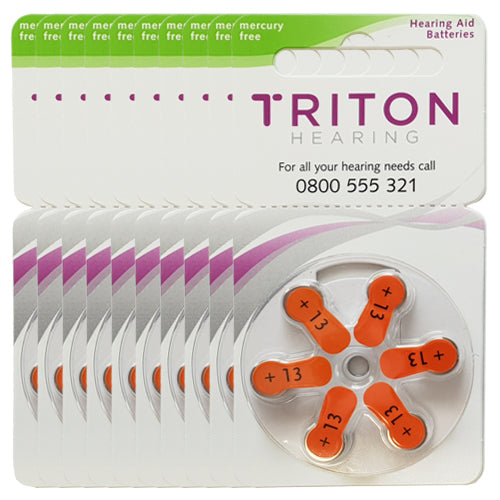 Hearing Aid Batteries - Size 13 - 10 Pack