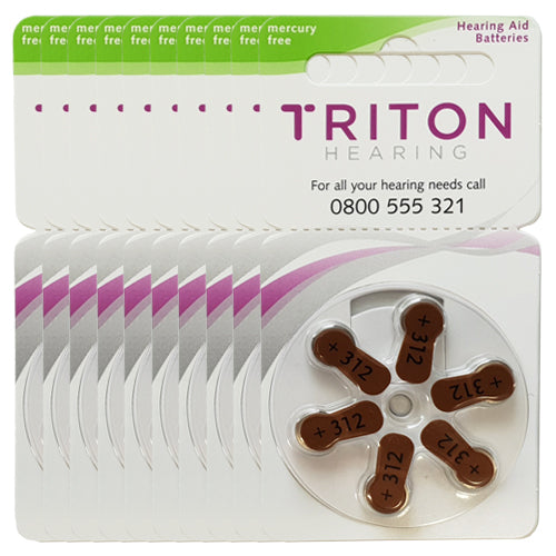 Hearing Aid Batteries - Size 312 - 10 Pack