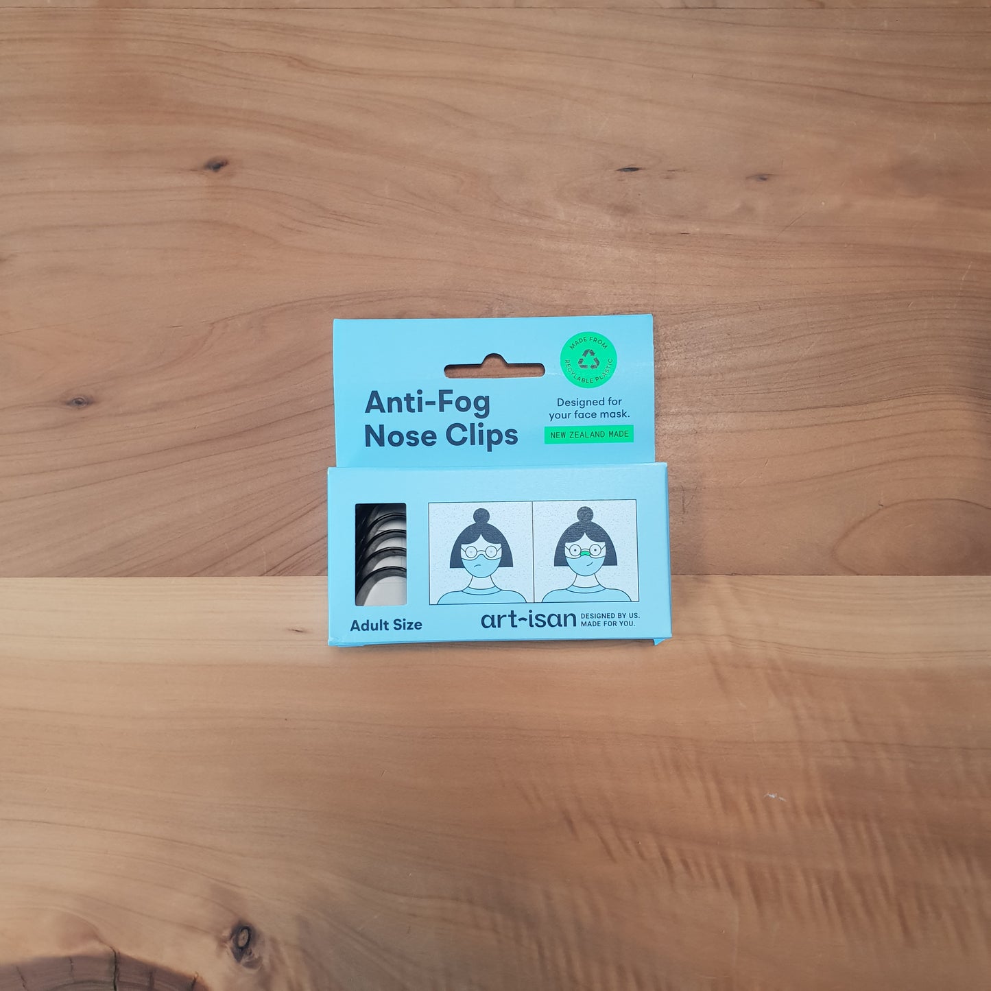 Anti-Fog Nose Clips for Masks - 6 Pack - Black